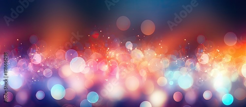Bokeh abstract background with vibrant and radiant glow perfect for copy space image