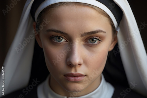 Portrait of a young nun