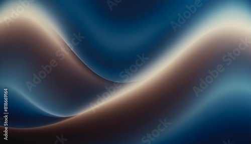 Abstract background with dark blue and brown waves