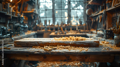 A Picturesque View of a Woodworking Bench wit, Production of biocombustible biomass wood pellet at the plant