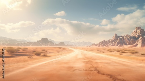 a vast desert, its path marked only by the shifting sands and distant mirages