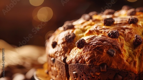 Delicious Panettone for Holiday Poster Generative AI