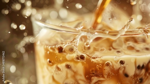 Delicious Close-up of Taho Food for Poster Design Generative AI