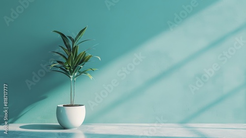 Background adorned with pots