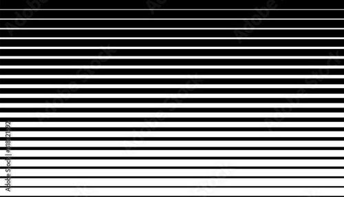 Horizontal line pattern. Black streak on white background. Abstract geometric patern. Vector illustration