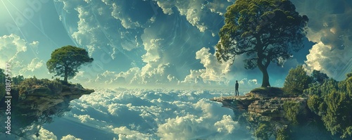 Imagine a world where gravity is optional capture the surreal scenes,