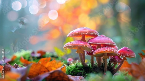 A close up of beautiful mushrooms