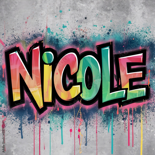 Nicole Graffiti Typography