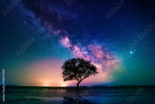 starry night landscape