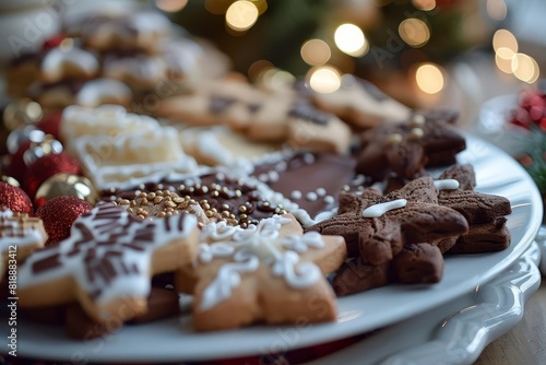 holiday treats sweets delicious delicacies festive cookies candies baking dessert platter presentation mouthwatering celebration christmas decadent 