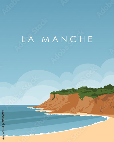 La Manche travel poster