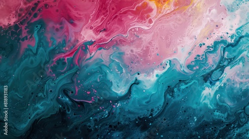 Vibrant Marbled Color Waves
