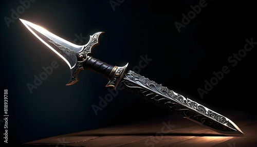 A dagger of shadows its form flickering and shift upscaled_2
