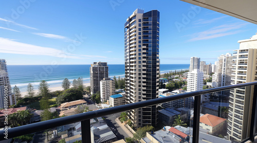 a view from the balcony of high rise storey luxury Penthouse