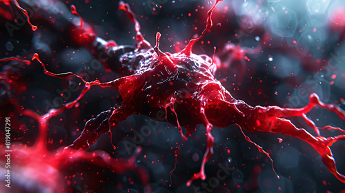 Red neuronal con textura metlica nodos conexio