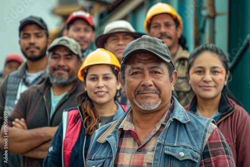 Group of Diverse Construction Workers