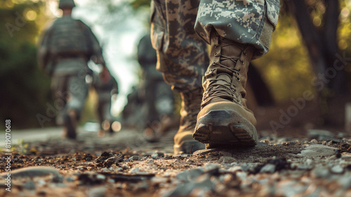 Each soldier's step is a testament to duty and honor, their resolve unwavering on Memorial Day.