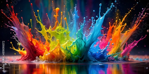 splash of colours, abstract background