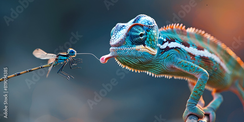 Chameleon's Perfect Shot: Stunning Nature Wallpaper