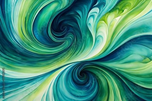 Watercolor swirl background blending seamless pattern central vortex