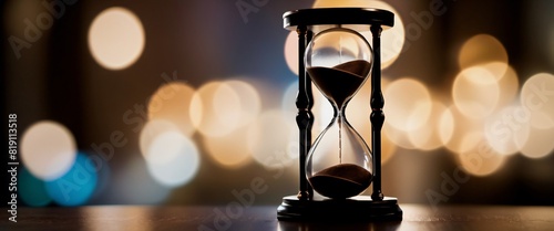 Business Hourglass representing time management and deadlines.