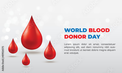 World blood donor day, background blood donor