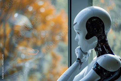AI philosophers ponder existence robot, New AI technology of robot thinking