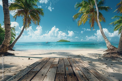 Beautiful tropical beach at Seychelles, Praslin