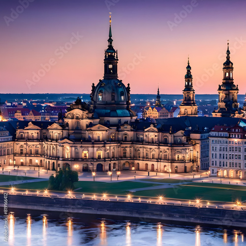City center of Dresden, ai-generatet