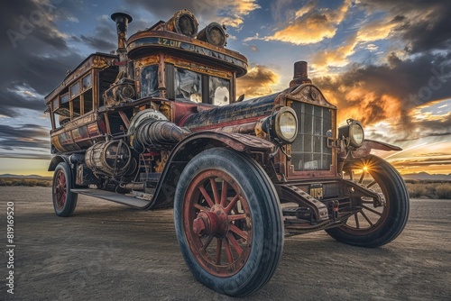 Time-traveling vehicles Photographing unique modes of transportation across eras