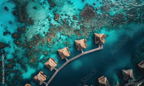 Maldives Luxury Resort Aerial View