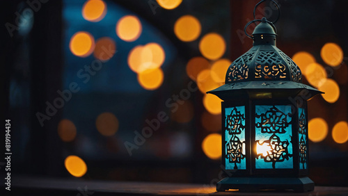 Islamic lantern background for eid ul adha festival