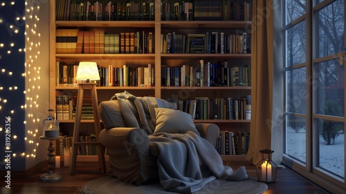 Create a Cozy Reading Nook with a Comfortable Chair and Bookshelf