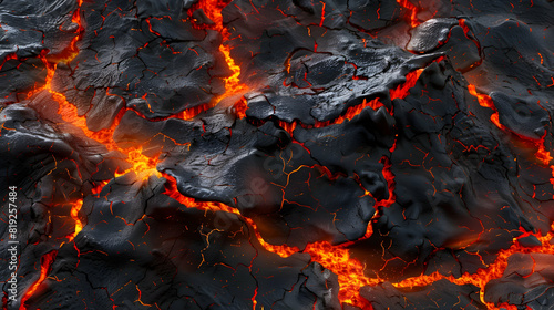 Lava texture fire background rock volcano magma molten hell hot flow flame pattern seamless. Earth lava crack volcanic texture ground fire burn explosion stone liquid black red inferno planet relief P