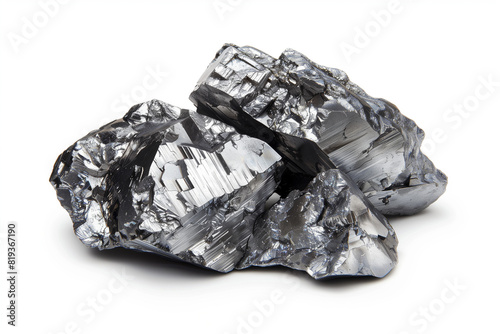 ruthenium isolated on white background