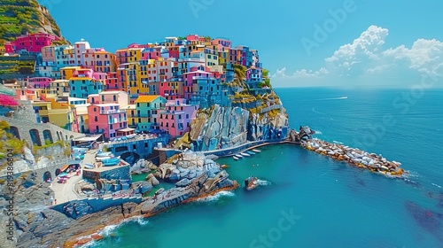 Stunning drone footage of Cinque Terre's colorful cliffside villages
