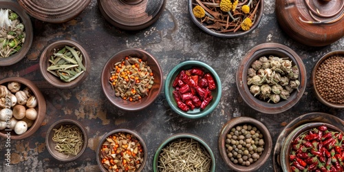 Traditional Chinese Medicine Herbs Assortment