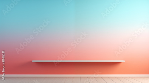 Gradient background with two complementary colors.