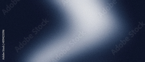 Dark blue gray white black glowing grainy background, abstract light wave noisy texture banner header cover design