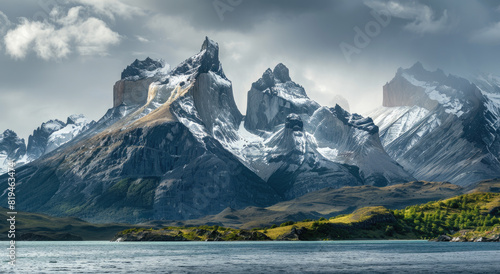 Torres del Paine mountain range in Chile