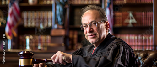 a judge with his gavel