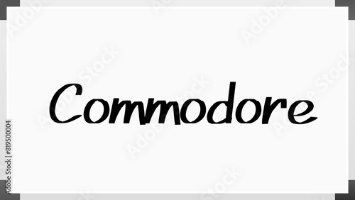 Commodore のホワイトボード風イラスト