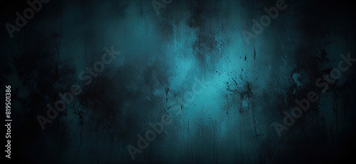 Cyan Blue Abstract painting background