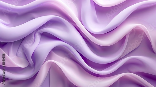 Abstract close-up of smooth, flowing lavender and pink fabric texture, creating a serene and elegant visual effect in soft waves.