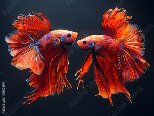 Confrontational Siamese Fighting Fish Showcased in Striking Detail