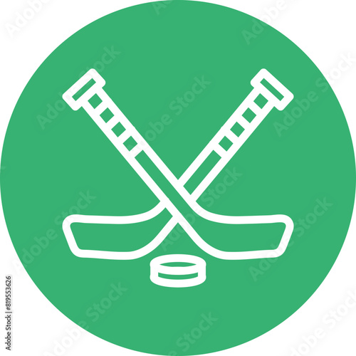 icehockey Flat Icon Design