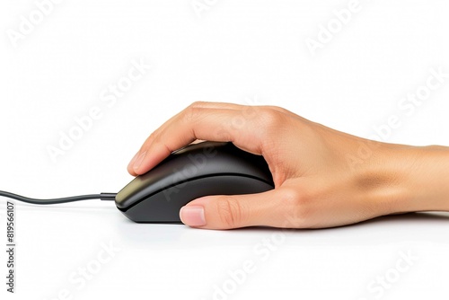 hand using a computer mouse