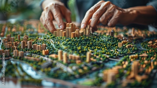 A Hand scaled scale model of urban development Linking Architecture and Business Planning.