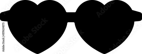 glasses silhouette. sunglasses silhouette vector.
