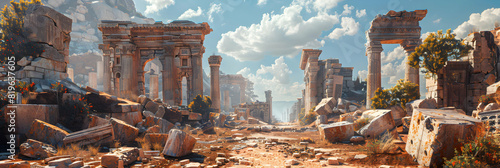 Photo realistic capture of secret ruins in Turkey revealing the country s hidden historical gems and cultural heritage tucked away from the crowds